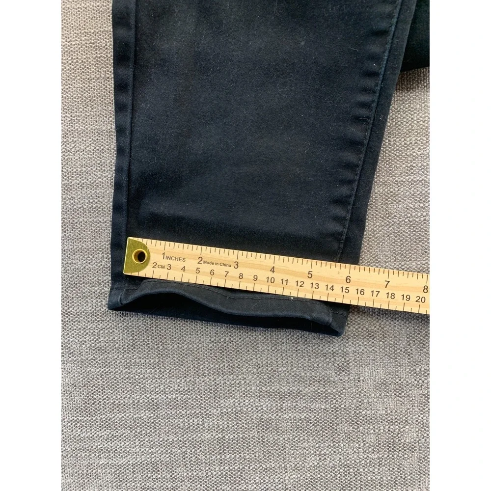 Fried Denim Jeans Mens 32x30 Black Cotton Stretch Whiskers Detail Mid Rise